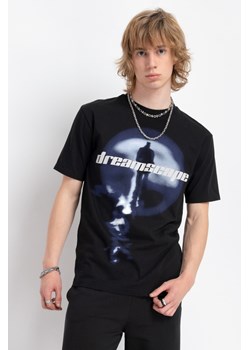 Czarny t-shirt z autorską grafiką z przodu, Rozmiar - 140, Kolor - Czarny ze sklepu REPORTER w kategorii T-shirty chłopięce - zdjęcie 189208632