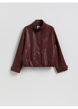 Reserved - Kurtka z imitacji skóry - mahoniowy ze sklepu Reserved w kategorii Kurtki damskie - zdjęcie 189209243