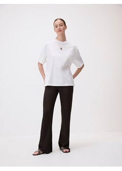 Reserved - Bawełniany t-shirt oversize - biały ze sklepu Reserved w kategorii Bluzki damskie - zdjęcie 189209383