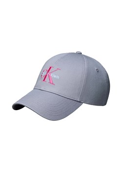 Calvin Klein Czapka damska Kobiety Bawełna szary jednolity ze sklepu vangraaf w kategorii Czapki z daszkiem damskie - zdjęcie 189209393
