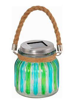 Just Light Lampa solarna LED w kolorze zielono-turkusowym - wys. 11,5 cm ze sklepu Limango Polska w kategorii Oświetlenie - zdjęcie 189209731