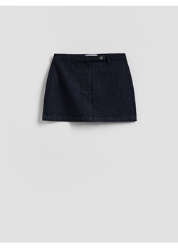 Reserved - Jeansowa spódnica mini - granatowy ze sklepu Reserved w kategorii Spódnice - zdjęcie 189210631