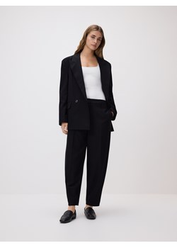 Reserved - Spodnie barrel leg - czarny ze sklepu Reserved w kategorii Spodnie damskie - zdjęcie 189210650