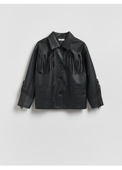 Reserved - Kurtka z frędzlami - czarny ze sklepu Reserved w kategorii Kurtki damskie - zdjęcie 189210833