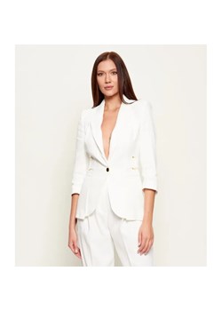 Elisabetta Franchi Lniany żakiet | Regular Fit ze sklepu Gomez Fashion Store w kategorii Marynarki damskie - zdjęcie 189212973