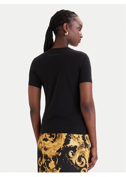 Versace Jeans Couture T-Shirt 80HAHT00 CJ03T Czarny Slim Fit ze sklepu MODIVO w kategorii Bluzki damskie - zdjęcie 189213000
