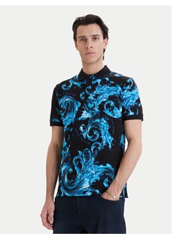 Versace Jeans Couture Polo 80GAG6S0 JS549 Niebieski Regular Fit ze sklepu MODIVO w kategorii T-shirty męskie - zdjęcie 189213060
