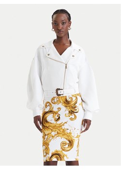 Versace Jeans Couture Kurtka przejściowa 80HAS410 N0432 Biały Loose Fit ze sklepu MODIVO w kategorii Kurtki damskie - zdjęcie 189213082
