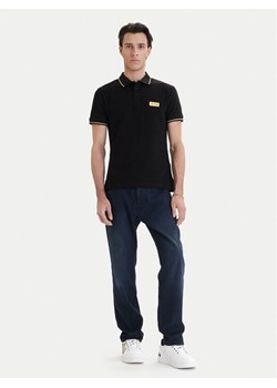 Versace Jeans Couture Polo 80GAGT05 CJ01T Czarny Regular Fit ze sklepu MODIVO w kategorii T-shirty męskie - zdjęcie 189213101