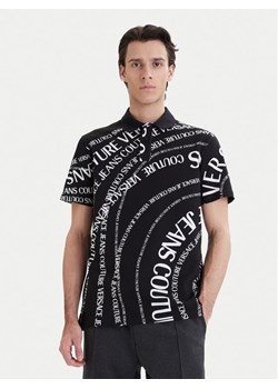 Versace Jeans Couture Polo 80GAG6R0 JS556 Czarny Regular Fit ze sklepu MODIVO w kategorii T-shirty męskie - zdjęcie 189214334