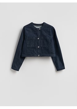 Reserved - Jeansowa marynarka - granatowy ze sklepu Reserved w kategorii Marynarki damskie - zdjęcie 189214752