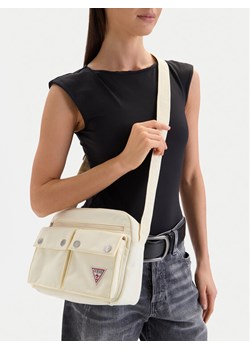 Torebka Guess Jeans CWBEO-GUESS-XC-002-09 Écru ze sklepu eobuwie.pl w kategorii Listonoszki - zdjęcie 189214963