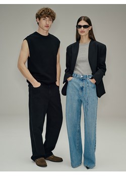 Reserved - Jeansy z paskiem - niebieski ze sklepu Reserved w kategorii Jeansy damskie - zdjęcie 189215783