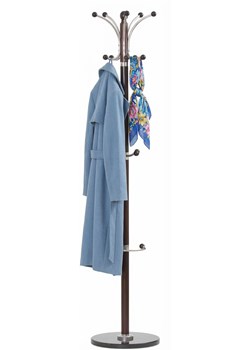 Drewniany Wieszak Stojący Wenge F7-H01 ze sklepu Edinos.pl w kategorii Zestawy mebli do przedpokoju - zdjęcie 189216164