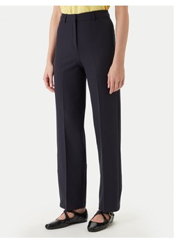 Morgan Spodnie materiałowe 242-POYA.F Granatowy Straight Fit ze sklepu MODIVO w kategorii Spodnie damskie - zdjęcie 189216841