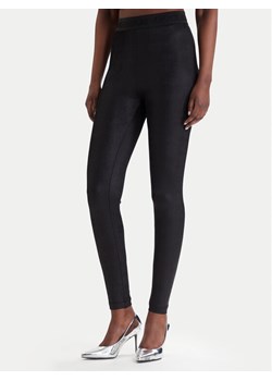 Versace Jeans Couture Legginsy 80HAC101 J0064 Czarny Slim Fit ze sklepu MODIVO w kategorii Spodnie damskie - zdjęcie 189216853