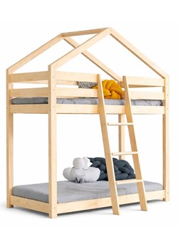Piętrowe łóżko domek dla dzieci P8-K39 ze sklepu Edinos.pl w kategorii Łóżka dziecięce - zdjęcie 189217684