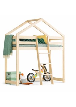 Piętrowe Łóżko Domek R9-K07 ze sklepu Edinos.pl w kategorii Łóżka dziecięce - zdjęcie 189217690