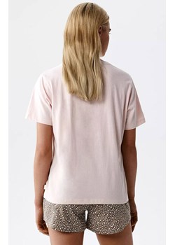 Atlantic krótka bawełniana piżama damska NLP-507-ROZJ_KAM, Kolor różowo-beżowy, Rozmiar S, ATLANTIC ze sklepu Intymna w kategorii Piżamy damskie - zdjęcie 189217724