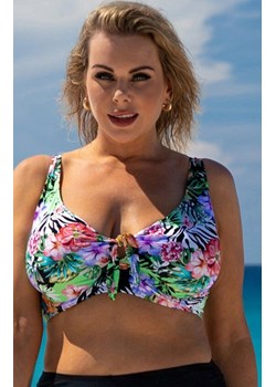 Dwuczęściowy strój kąpielowy plus size 615/45, Kolor czarny-wzór, Rozmiar XL, Primo ze sklepu Intymna w kategorii Stroje kąpielowe - zdjęcie 189217793