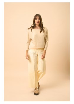 Just Cashmere Kaszmirowy sweter "Rebecca" w kolorze beżowym ze sklepu Limango Polska w kategorii Swetry damskie - zdjęcie 189218492