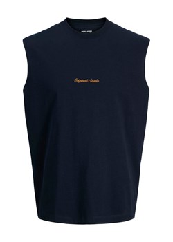 Jack & Jones Tank top Norrebro Emb 12292009 Granatowy Regular Fit ze sklepu MODIVO w kategorii T-shirty męskie - zdjęcie 189218561