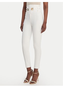 Elisabetta Franchi Spodnie materiałowe PA-158-61E2-V350 Biały Skinny Fit ze sklepu MODIVO w kategorii Spodnie damskie - zdjęcie 189218572
