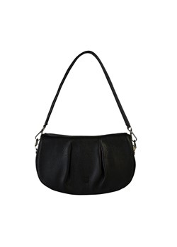 Czarna torebka skórzana z odpinanym paskiem, model Apolonia ze sklepu Słoń Torbalski w kategorii Listonoszki - zdjęcie 189219253