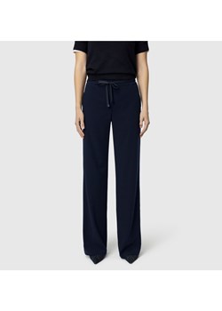 MAC Damskie spodnie materiałowe - Christy Kobiety Sztuczne włókno granatowy jednolity ze sklepu vangraaf w kategorii Spodnie damskie - zdjęcie 189219261