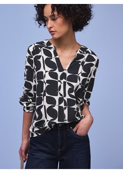 Street One Bluzka damska Kobiety wiskoza (100%) granatowy wzorzysty ze sklepu vangraaf w kategorii Bluzki damskie - zdjęcie 189219290