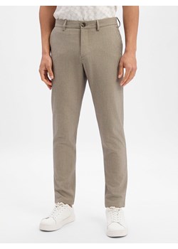 Selected Spodnie - Robert Mężczyźni Sztuczne włókno brązowy marmurkowy ze sklepu vangraaf w kategorii Spodnie damskie - zdjęcie 189219291