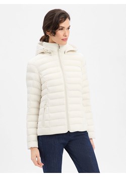 Wellensteyn Damska kurtka pikowana - Włochy Kaptur Kobiety Sztuczne włókno écru jednolity ze sklepu vangraaf w kategorii Kurtki damskie - zdjęcie 189219301