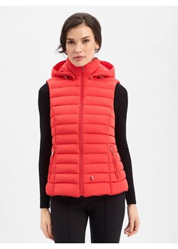 Wellensteyn Damska kamizelka pikowana - Włochy Kaptur Kobiety Sztuczne włókno czerwony jednolity ze sklepu vangraaf w kategorii Kamizelki damskie - zdjęcie 189219302