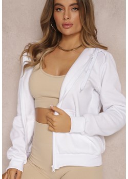 Biała Bluza z Kapturem Harasphei ze sklepu renee.pl w kategorii Bluzy damskie - zdjęcie 189219390