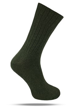 Ciepłe Wełniane Skarpetki Zimowe - Ciemna Zieleń SKEMACSHSTR0179cZIEL ze sklepu JegoSzafa.pl w kategorii Skarpetki męskie - zdjęcie 189219421