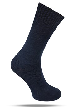 Ciepłe Wełniane Skarpetki Zimowe - Kolor Granatowy SKEMACSHSTR0184GRAN2 ze sklepu JegoSzafa.pl w kategorii Skarpetki męskie - zdjęcie 189219472