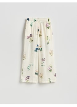 Reserved - Spodnie z lyocellem - wielobarwny ze sklepu Reserved w kategorii Spodnie damskie - zdjęcie 189221212