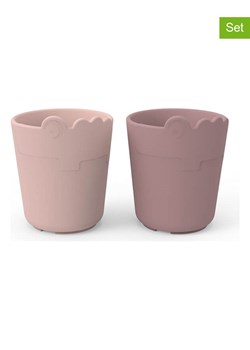 done by deer Kubki (2 szt.) "Kiddish Croco" w kolorze jasnoróżowym - 100 ml ze sklepu Limango Polska w kategorii Kubki - zdjęcie 189222630