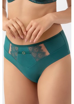 Gorsenia B004 Kasja brazyliany wysokie z koronką zielony ze sklepu kontri.pl w kategorii Majtki damskie - zdjęcie 189223202