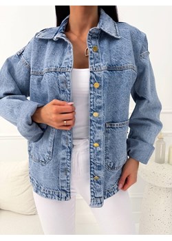 Błękitna Jeansowa Katana ze sklepu ModnaKiecka.pl w kategorii Kurtki damskie - zdjęcie 189223280