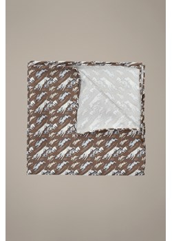 Poszetka Brązowa Jedwabna Wzór Zwierzęta ze sklepu Lancerto S.A. w kategorii Poszetki i butonierki - zdjęcie 189223920