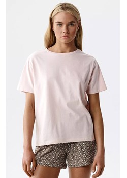 Atlantic krótka bawełniana piżama damska NLP-507-ROZJ_KAM, Kolor różowo-beżowy, Rozmiar S, ATLANTIC ze sklepu Primodo w kategorii Piżamy damskie - zdjęcie 189224374