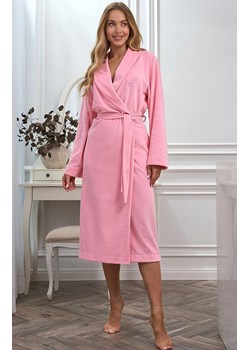 Długi szlafrok damski morelowy 2620, Kolor morelowy, Rozmiar M, L&amp;L ze sklepu Primodo w kategorii Szlafroki damskie - zdjęcie 189224513