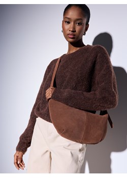 Mohito - Skórzana torebka - brązowy ze sklepu Mohito w kategorii Listonoszki - zdjęcie 189224612