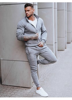 Dres męski antracytowy Dstreet AX0734 ze sklepu DSTREET.PL w kategorii Dresy męskie - zdjęcie 189224801