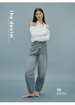 Reserved - Jeansy barrel leg - niebieski ze sklepu Reserved w kategorii Jeansy damskie - zdjęcie 189225033