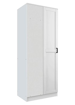 Biała skandynawska szafa narożna - Cronix ze sklepu Edinos.pl w kategorii Szafy - zdjęcie 189225173