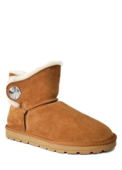 NICEBAY Skórzane botki zimowe "Dawn" w kolorze jasnobrązowym ze sklepu Limango Polska w kategorii Śniegowce damskie - zdjęcie 189225601