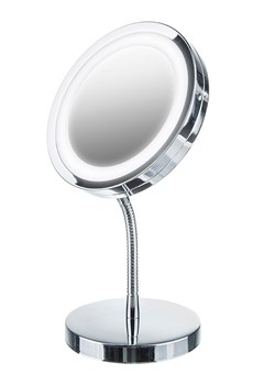 Adler Lustro łazienkowe LED "AD 2159" w kolorze srebrnym - Ø 15 cm ze sklepu Limango Polska w kategorii Lustra - zdjęcie 189225854