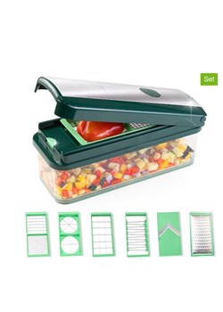 Genius 16-częściowy zestaw "Nicer Dicer Exclusive" w kolorze zielonym ze sklepu Limango Polska w kategorii Akcesoria kuchenne - zdjęcie 189226432